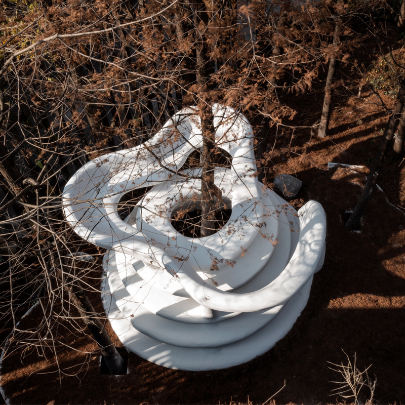 Sitting on Clouds-3D Printed Art installation